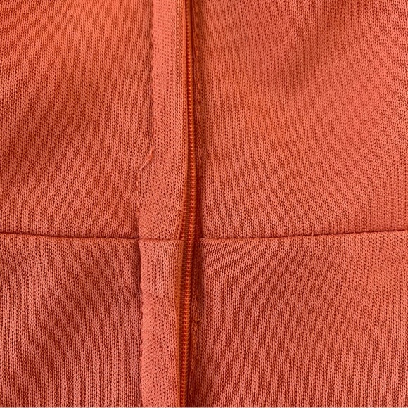 Vintage ILGWU Union Made Coral Formal Dress - Picture 12 of 13